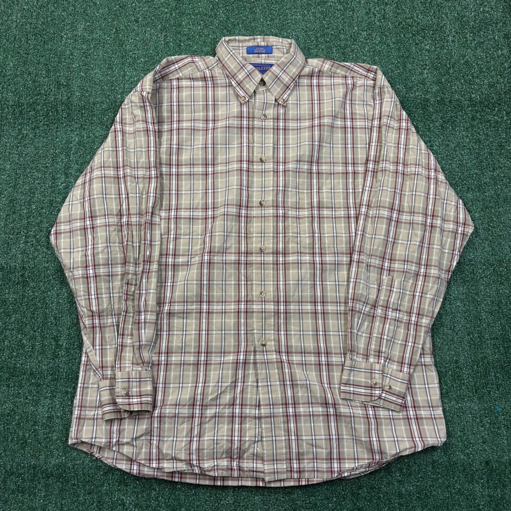 Vintage 90's Pendleton Plaid Button Down Shirt